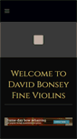 Mobile Screenshot of davidbonseyfineviolins.com