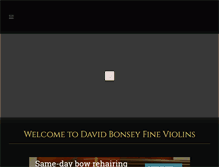 Tablet Screenshot of davidbonseyfineviolins.com